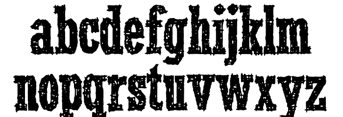 SmokeInTheWoods Font LOWERCASE