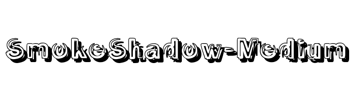 SmokeShadow-Medium फ़ॉन्ट