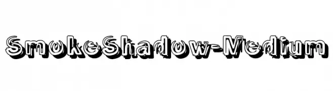 SmokeShadow-Medium  Fuentes Gratis Descargar