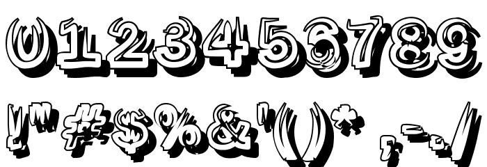 SmokeShadow-Medium Font OTHER CHARS