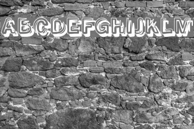 SmokeShadow-Medium Fonte examples