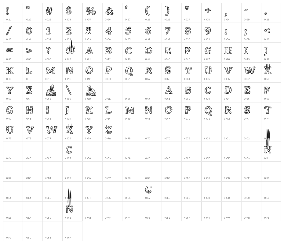Smoked Fine Character Map