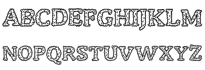 Smoked Fine Font LOWERCASE