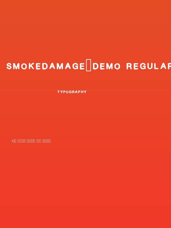 Smokedamage_demo Regular Poster
