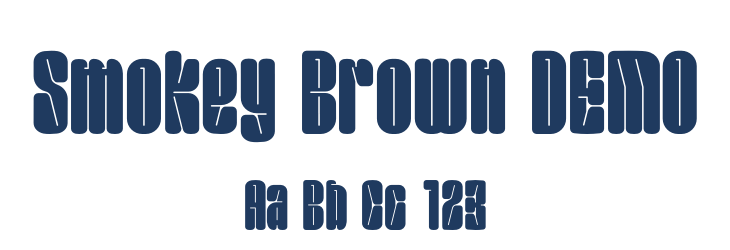 Smokey Brown DEMO Font Preview