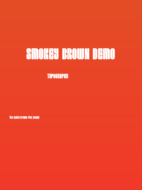 Smokey Brown DEMO Poster