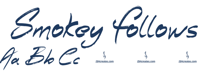 Smokey Follows Font Preview