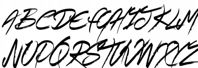 Smokey Follows Caratteri MAIUSCOLE