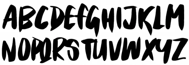 Smokey Kingston Schriftart Groß