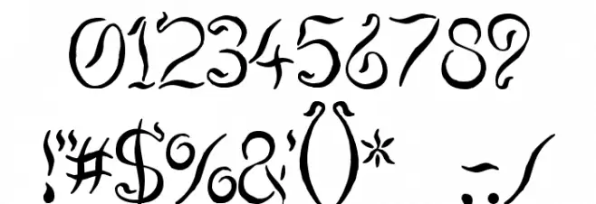 Smoking Tequila Font OTHER CHARS