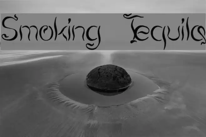Smoking Tequila Font examples