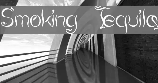 Smoking Tequila Font examples