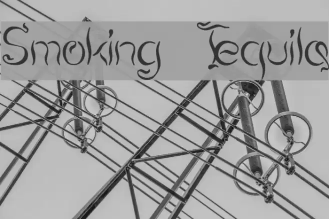 Smoking Tequila Font examples