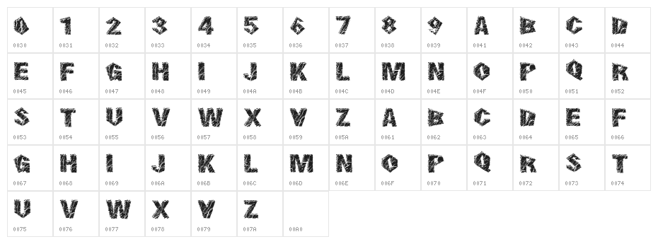 SmokingCracks Character Map
