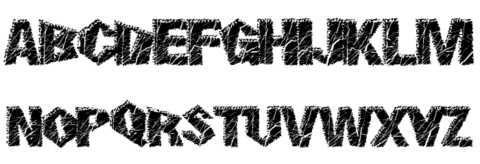 SmokingCracks Font LOWERCASE