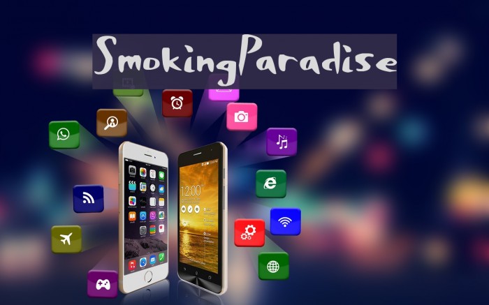 SmokingParadise Font examples