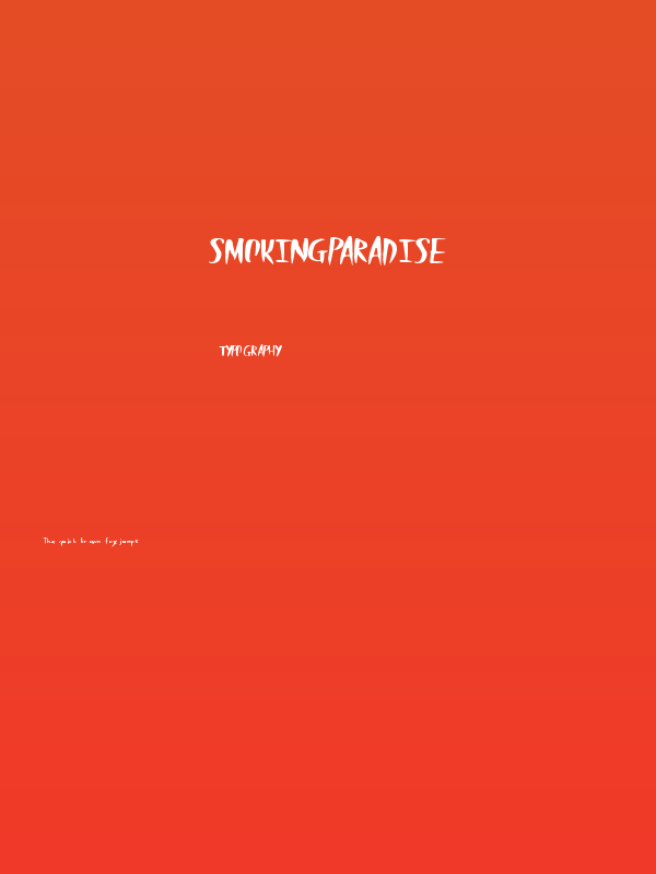SmokingParadise Poster