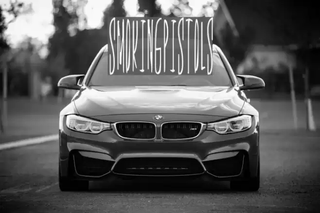 SmokingPistols Font examples