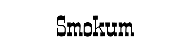 Smokum  font caratteri gratis