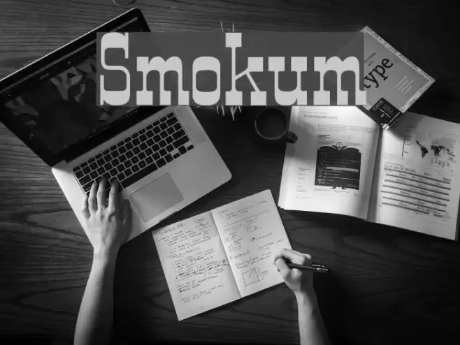 Smokum Font examples