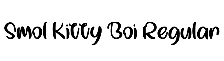 Smol Kitty Boi Regular Font