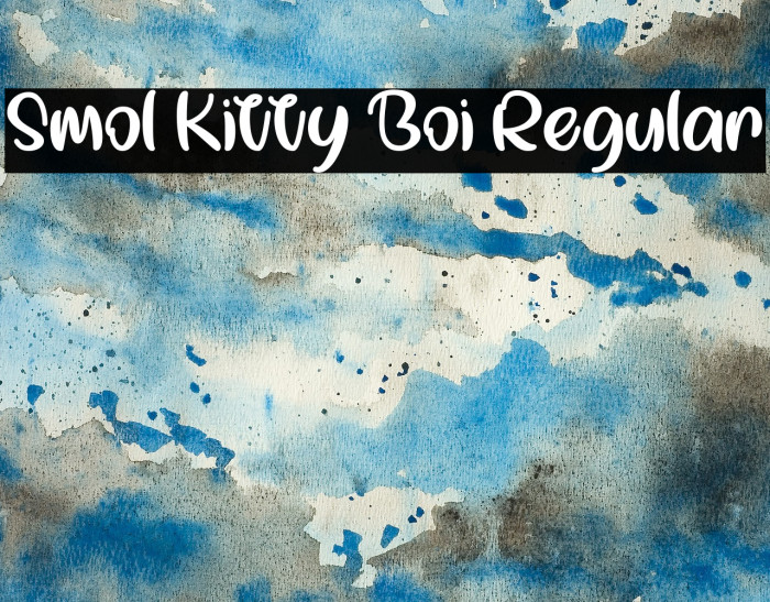 Smol Kitty Boi Regular Font examples