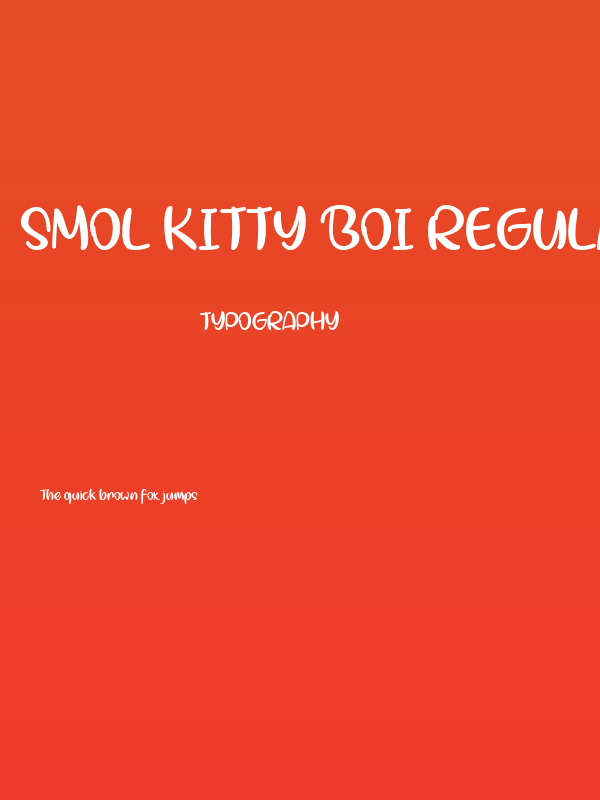 Smol Kitty Boi Regular Poster