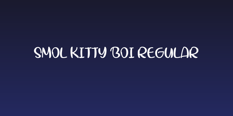 Smol Kitty Boi Regular Social Header