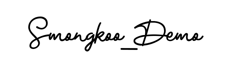 Smongkoo_Demo  Fuentes Gratis Descargar