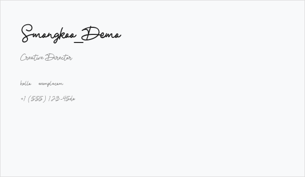 Smongkoo_Demo Business Card