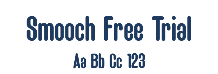 Smooch Free Trial Font Preview