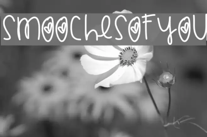 SmoochesOfYou Font examples