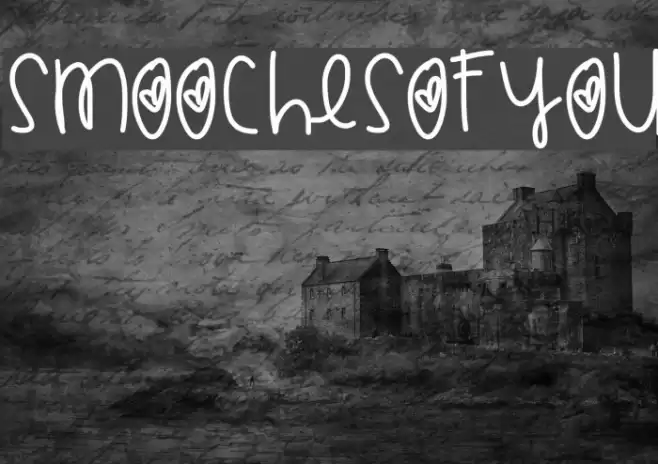 SmoochesOfYou Font examples