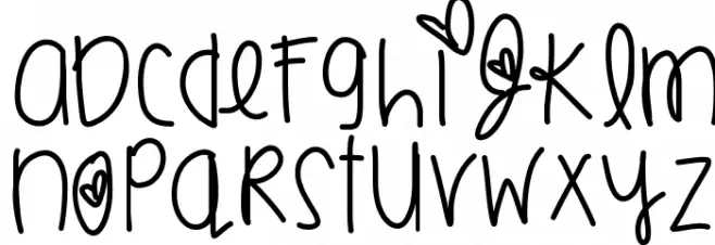 SmoochesOfYou फ़ॉन्ट लोअरकेस