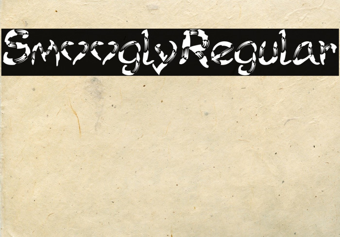 SmooglyRegular Font examples
