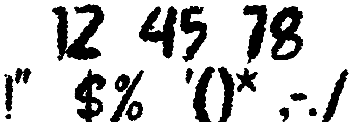 Smooky Font OTHER CHARS