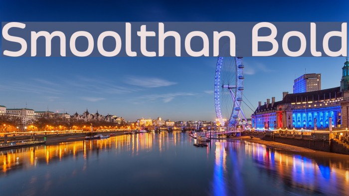Smoolthan Bold لخطوط تنزيل examples