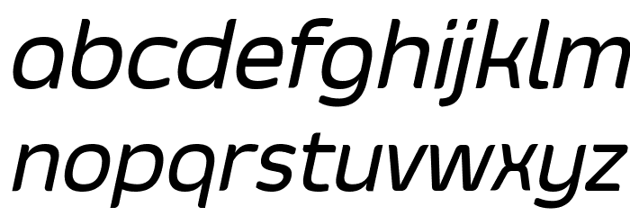 Smoolthan Medium-Italic Font LOWERCASE