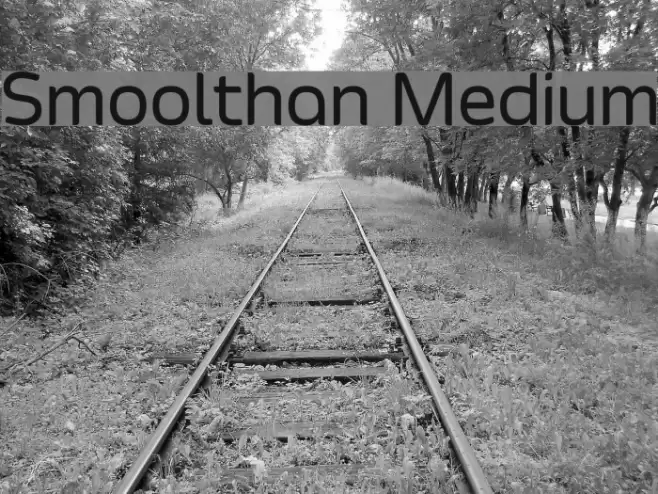 Smoolthan Medium Font examples