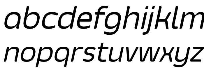 Smoolthan Regular-Italic Font LOWERCASE