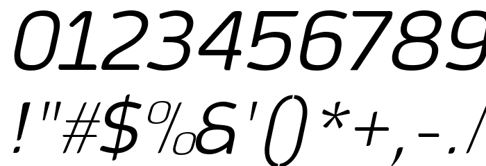 Smoolthan Thin-Italic Font OTHER CHARS