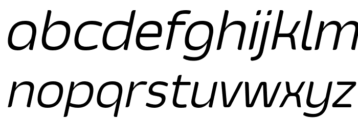 Smoolthan Thin-Italic Font LOWERCASE