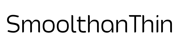 Smoolthan Thin Font