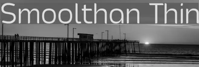 Smoolthan Thin Font examples