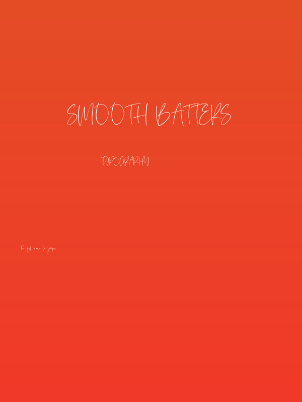 Smooth Batters Poster