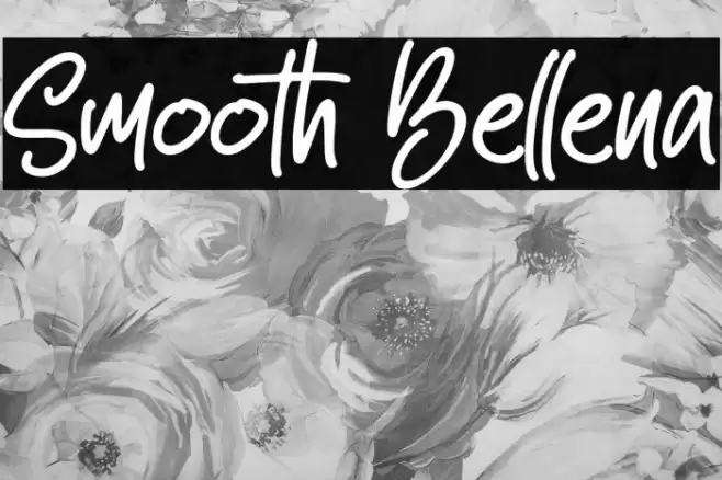Smooth Bellena Font examples