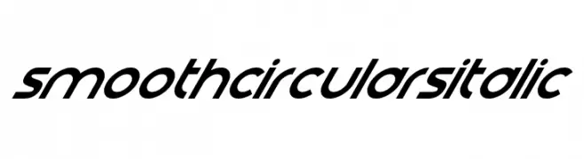 Smooth Circulars Italic  baixar fontes gratis