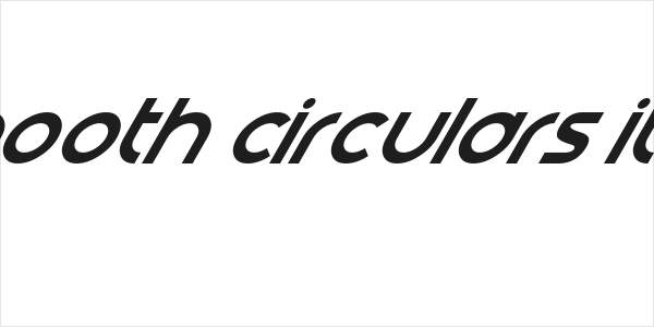 Smooth Circulars Italic Logo