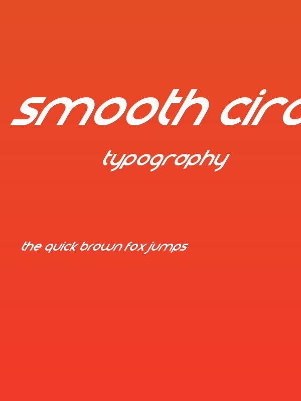 Smooth Circulars Italic Poster