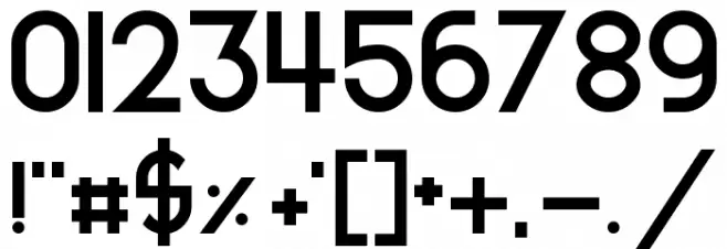 Smooth Circulars Font Alte caractere